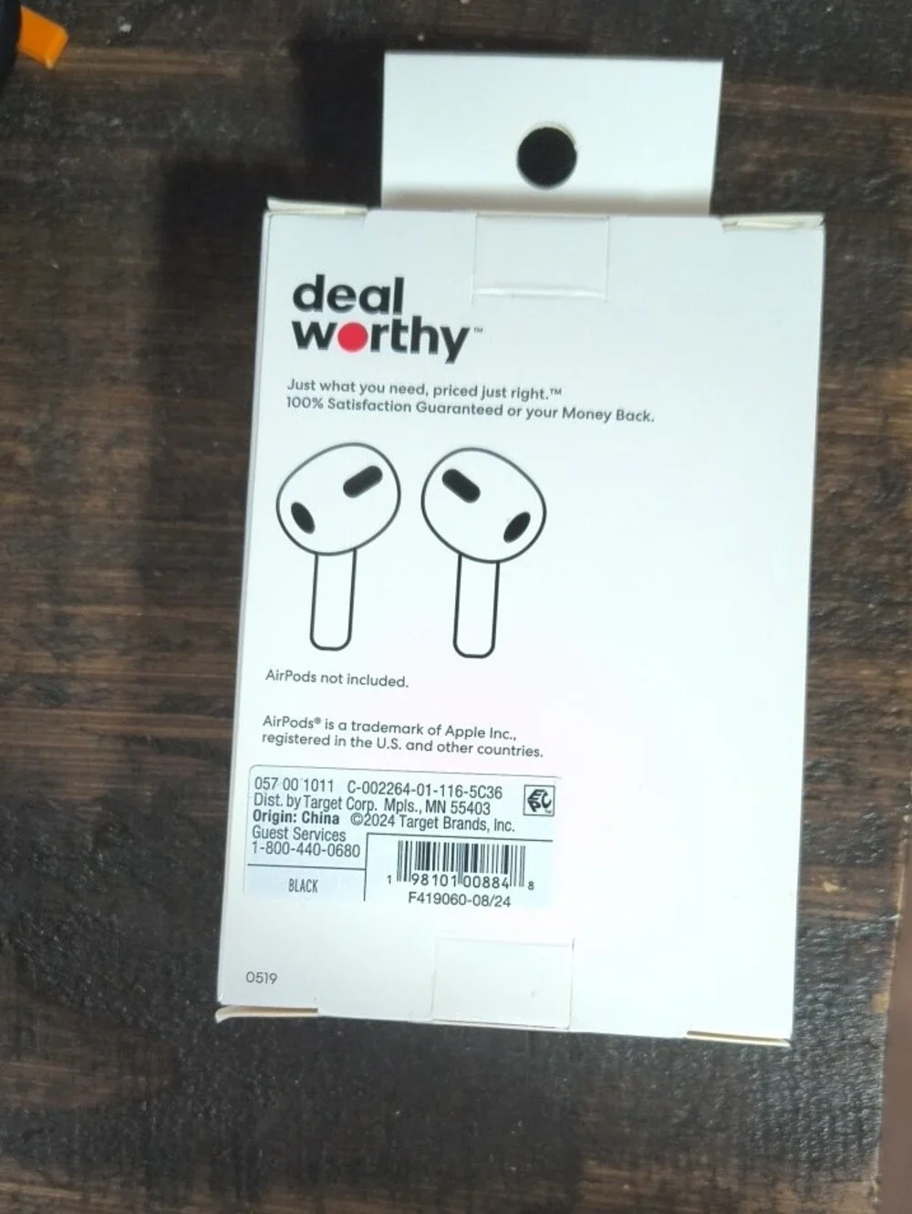 Deal Worthy Purple Earbud Case Cover for AirPods 3rd Gen